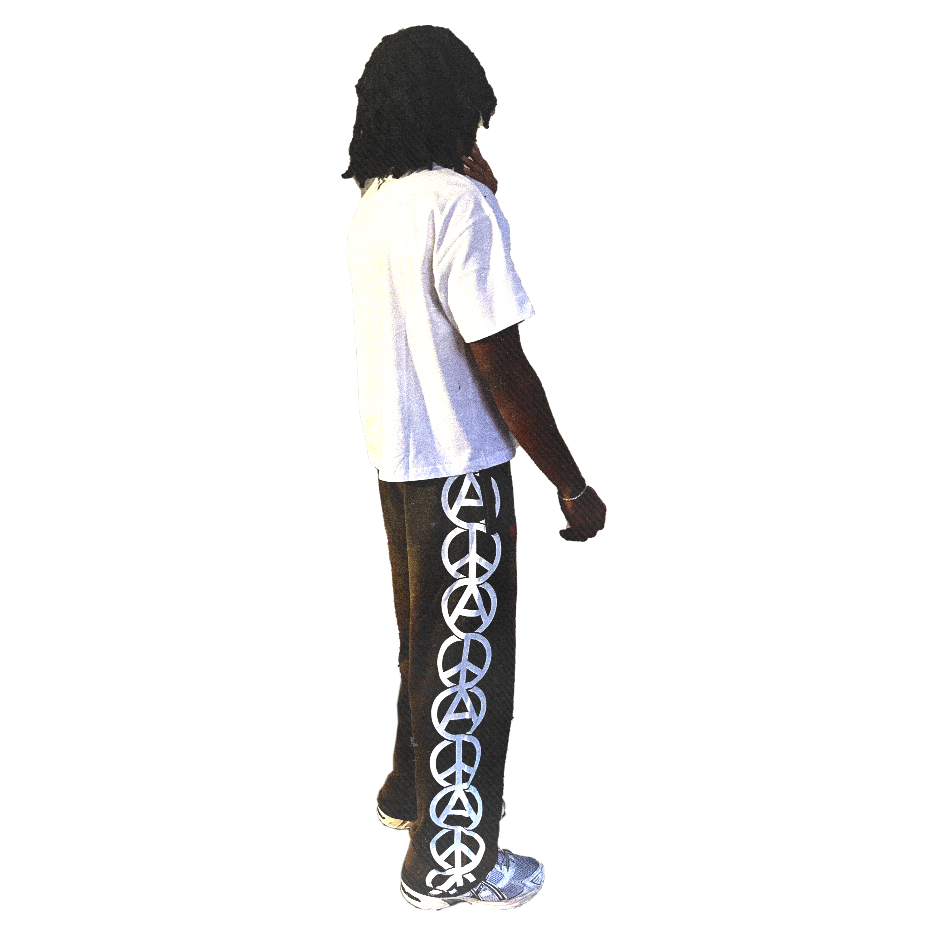 Peace and Anarchy sweatpants .