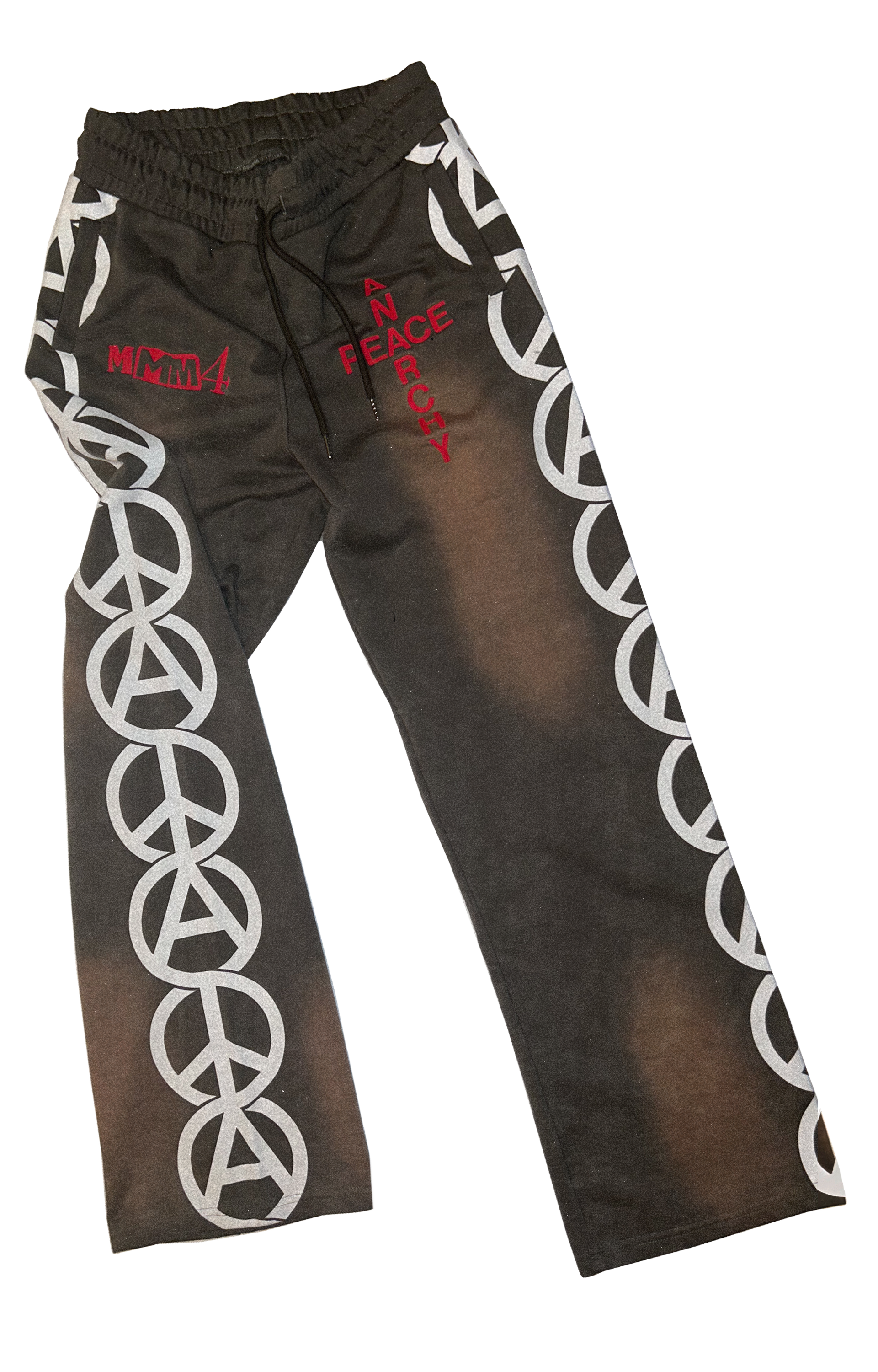Peace and Anarchy sweatpants .