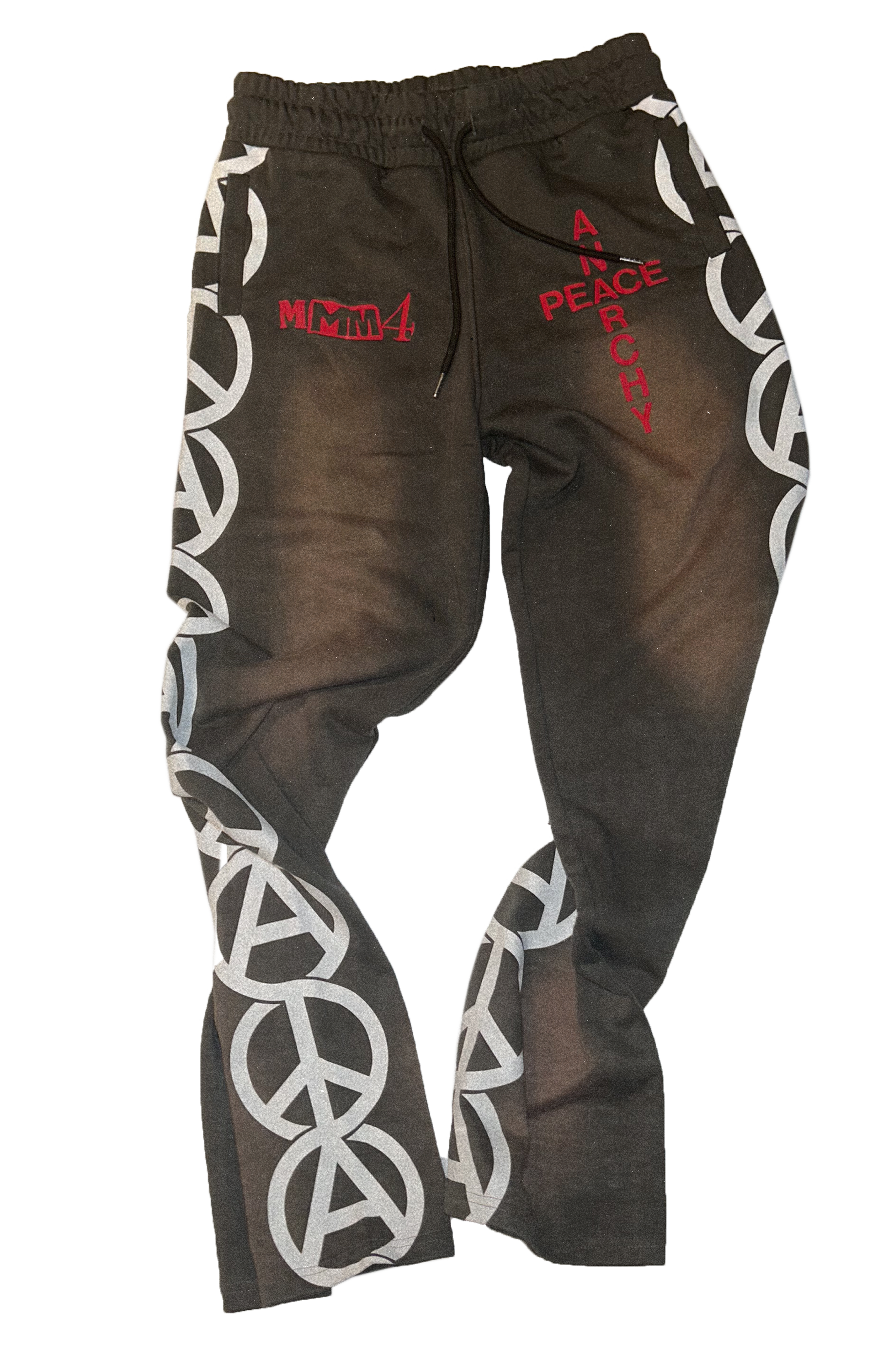 Peace and Anarchy sweatpants .